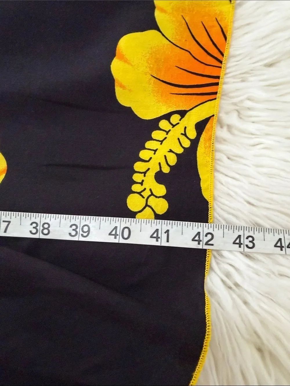 Sleeveless Black Midi Dress with Yellow Floral Print Size S - Picture 4 of 7